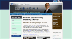 Desktop Screenshot of houstonsocialsecuritydisabilityattorney.com