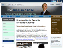 Tablet Screenshot of houstonsocialsecuritydisabilityattorney.com
